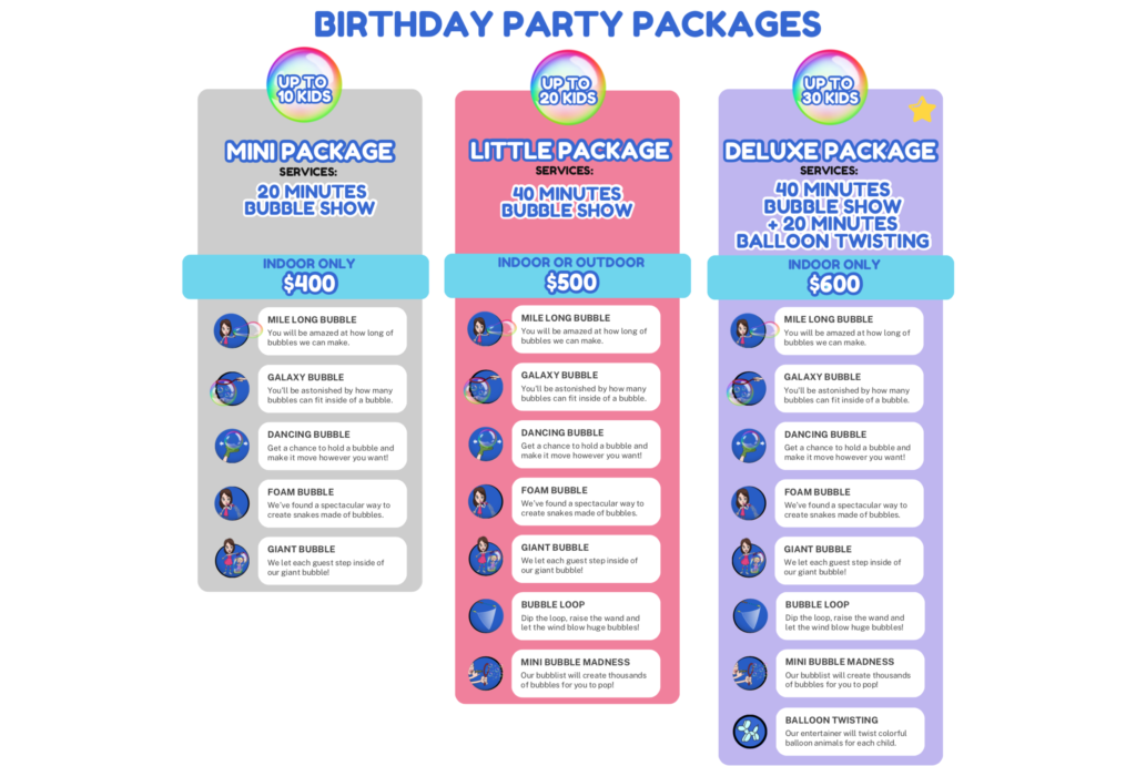 BUBBLE SHOW TORONTO PACKAGES 4